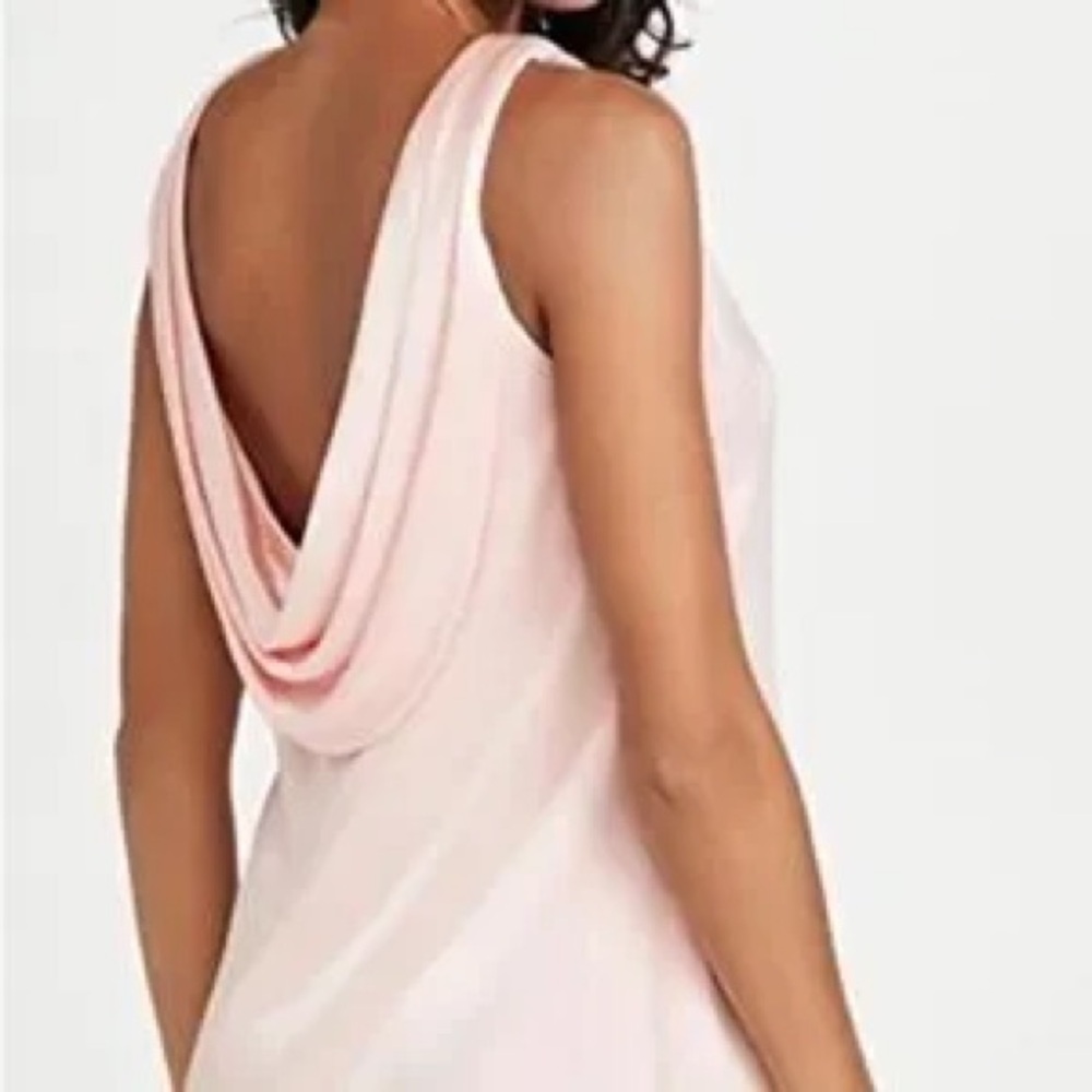 Alice + Olivia Lita Satin Shift Dress Cowl Back - NWT